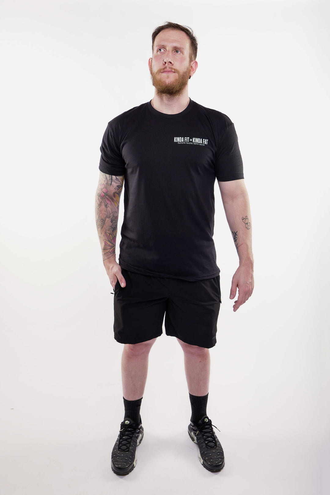Kinda Fit Kinda Fat Gym x Family Tee (Black)