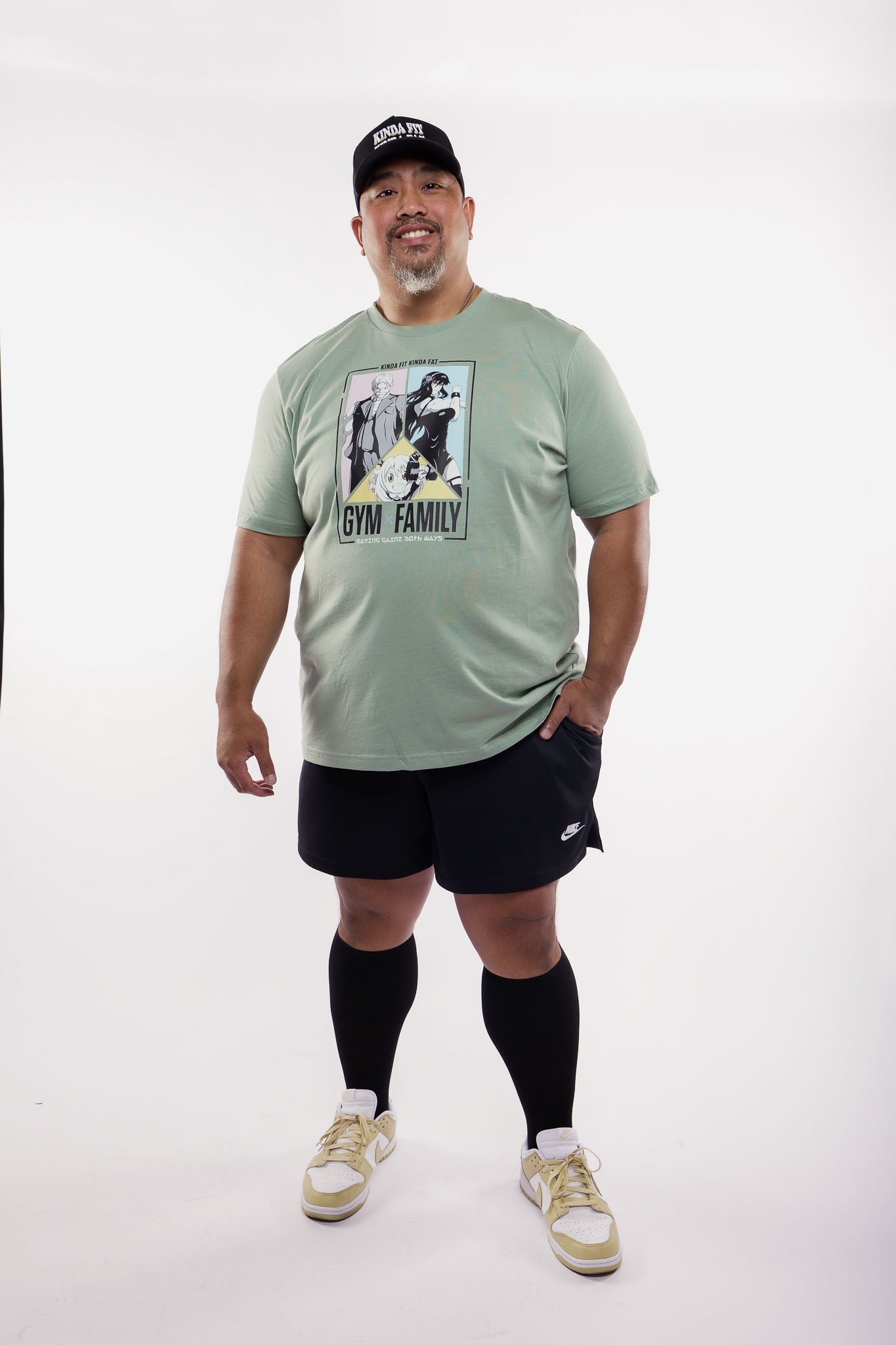 Kinda Fit Kinda Fat Gym x Family Tee (Sage)