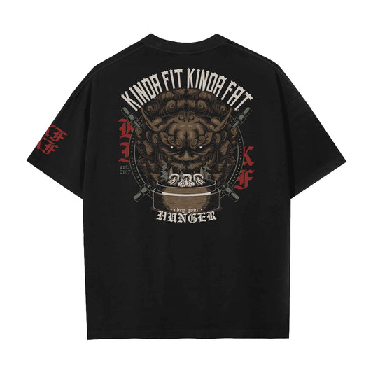 Kinda Fit Kinda Fat Gymsum Guardian Premium Oversized Tee