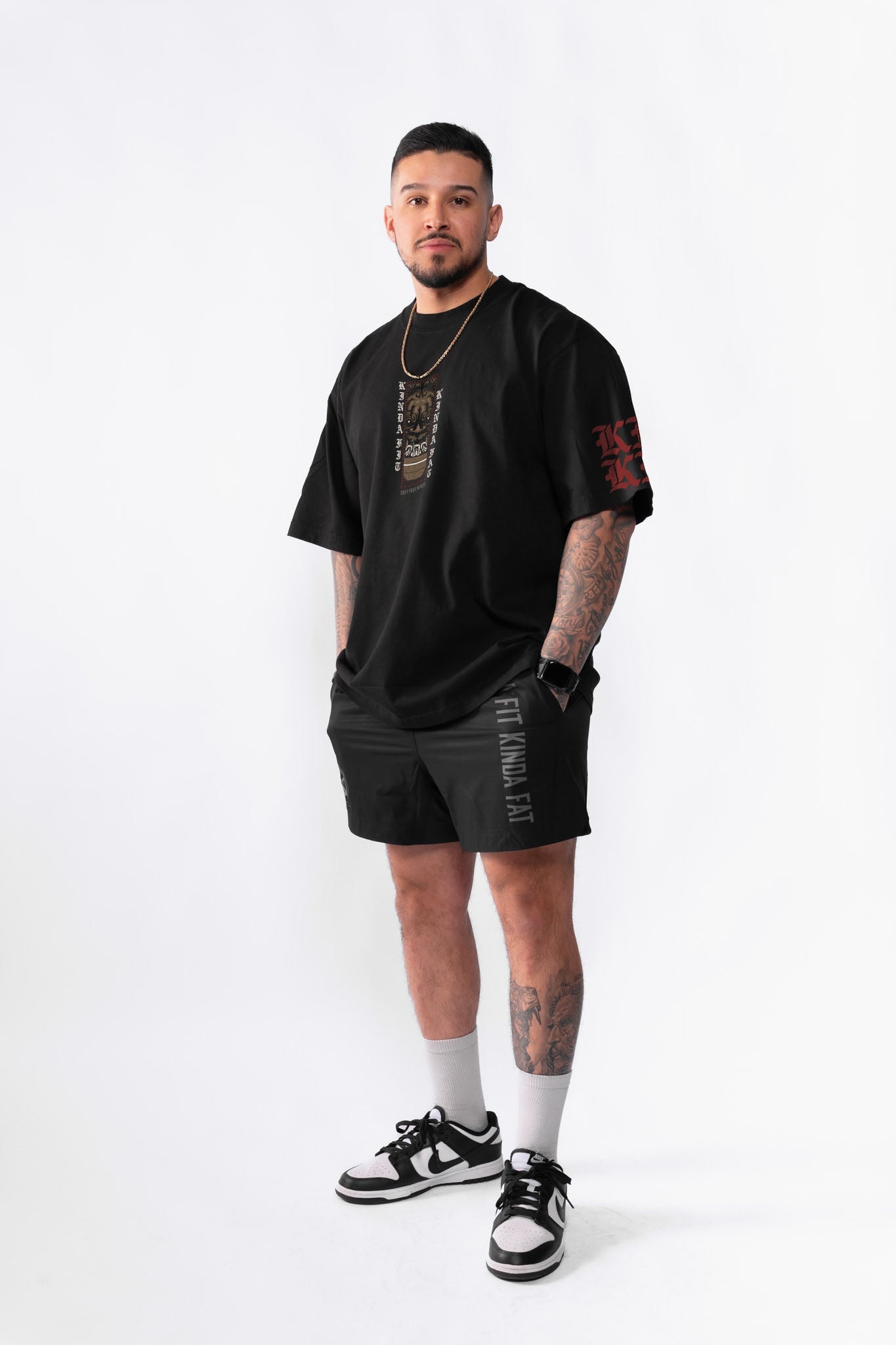 Kinda Fit Kinda Fat Gymsum Guardian Premium Oversized Tee