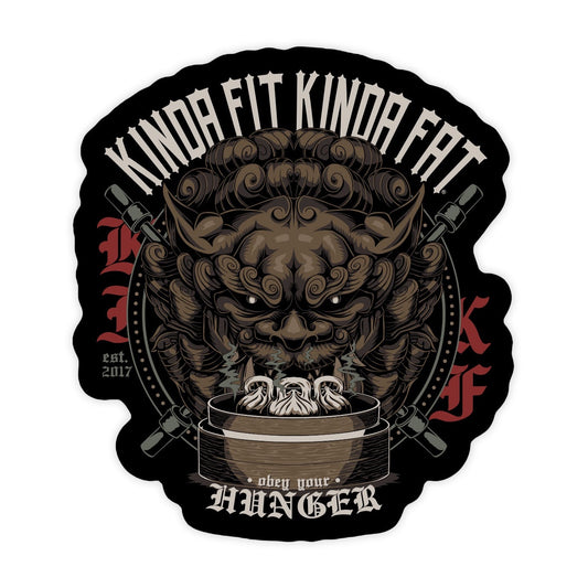 Kinda Fit Kinda Fat Gymsum Guardian Sticker