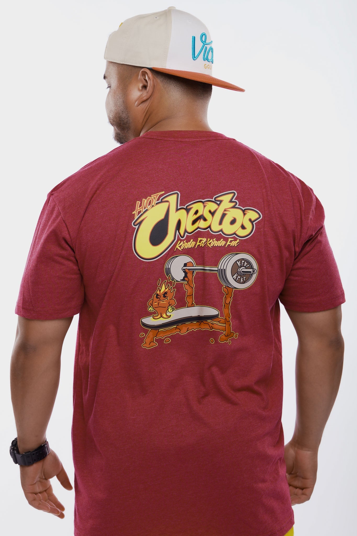 Kinda Fit Kinda Fat Hot Chestos Tee (Red)