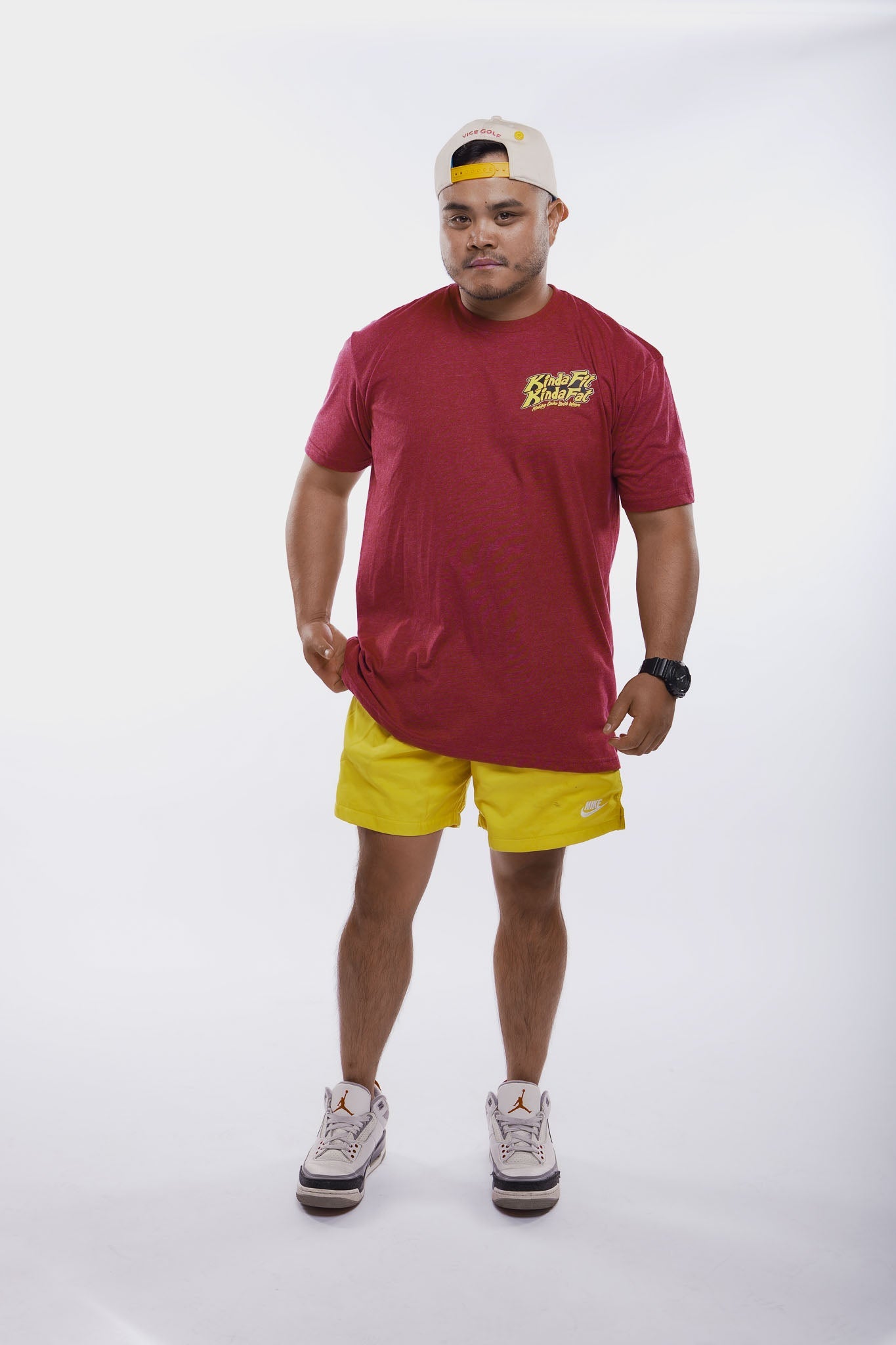 Kinda Fit Kinda Fat Hot Chestos Tee (Red)