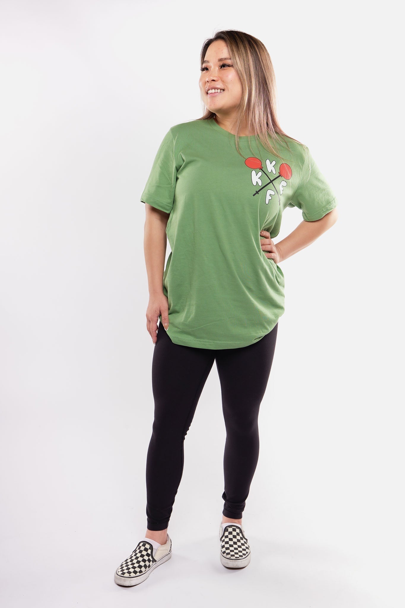 Kinda Fit Kinda Fat How Many Lifts? Tee (Green)