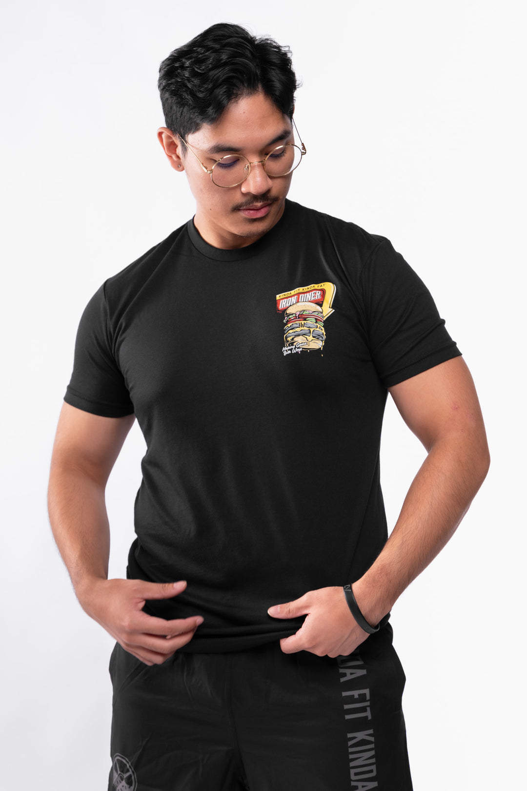 Kinda Fit Kinda Fat Iron Diner Burger Tee