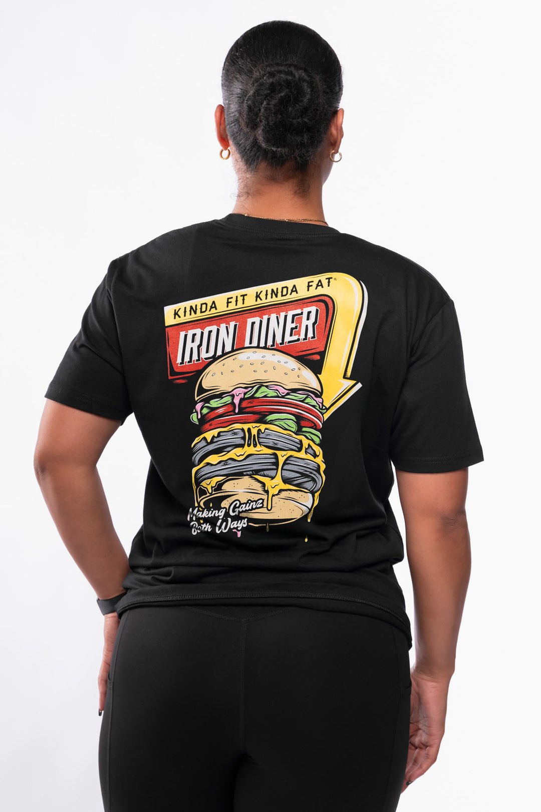 Kinda Fit Kinda Fat Iron Diner Burger Tee