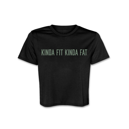 Kinda Fit Kinda Fat Iron Matcha Cropped Tee