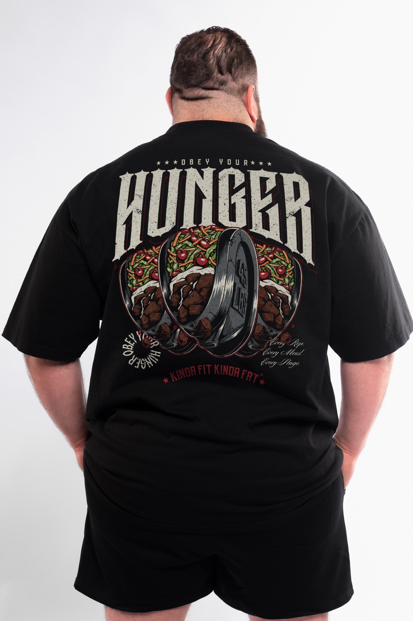 Kinda Fit Kinda Fat Iron Taco Premium Oversized Tee