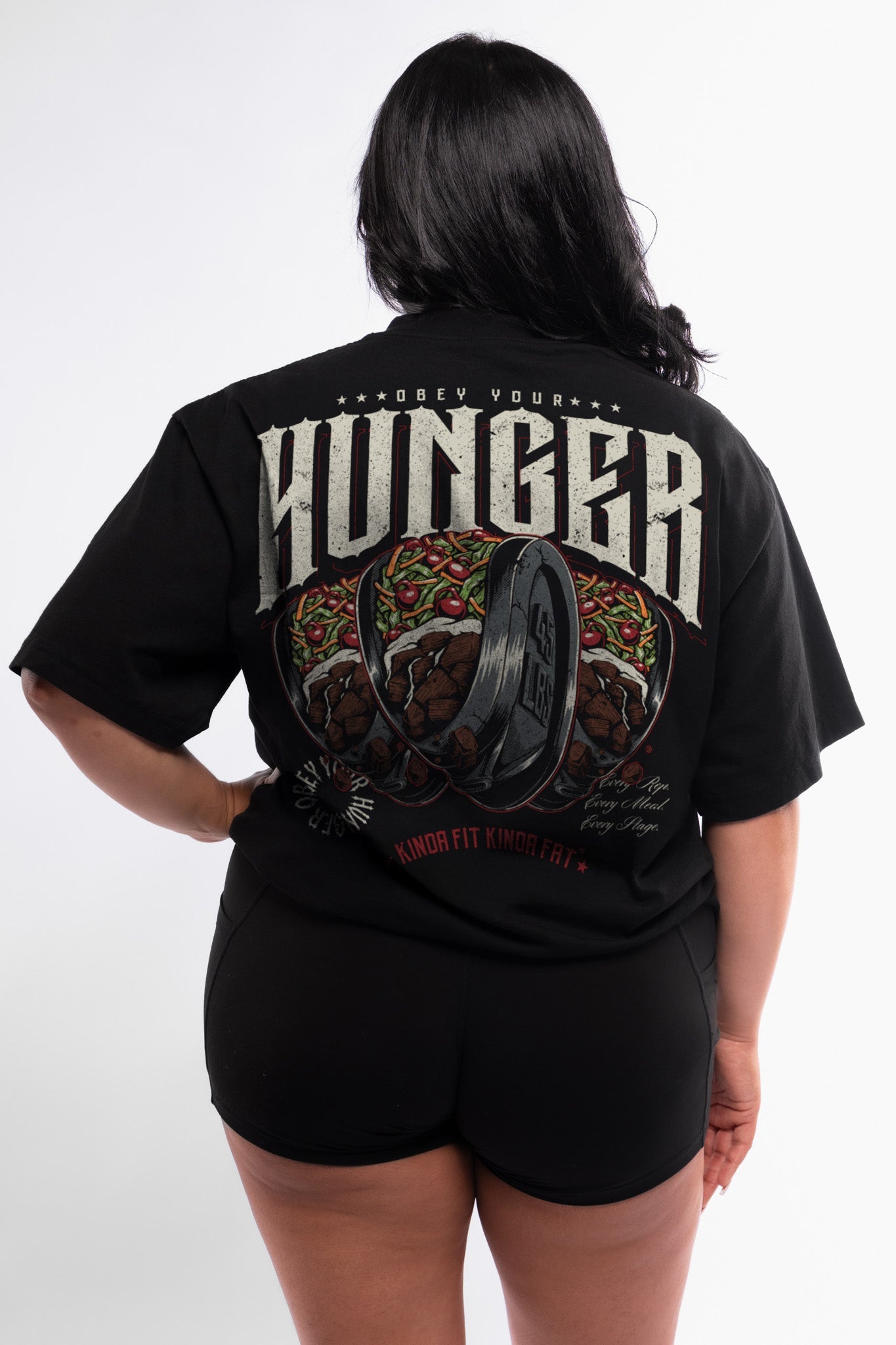 Kinda Fit Kinda Fat Iron Taco Premium Oversized Tee