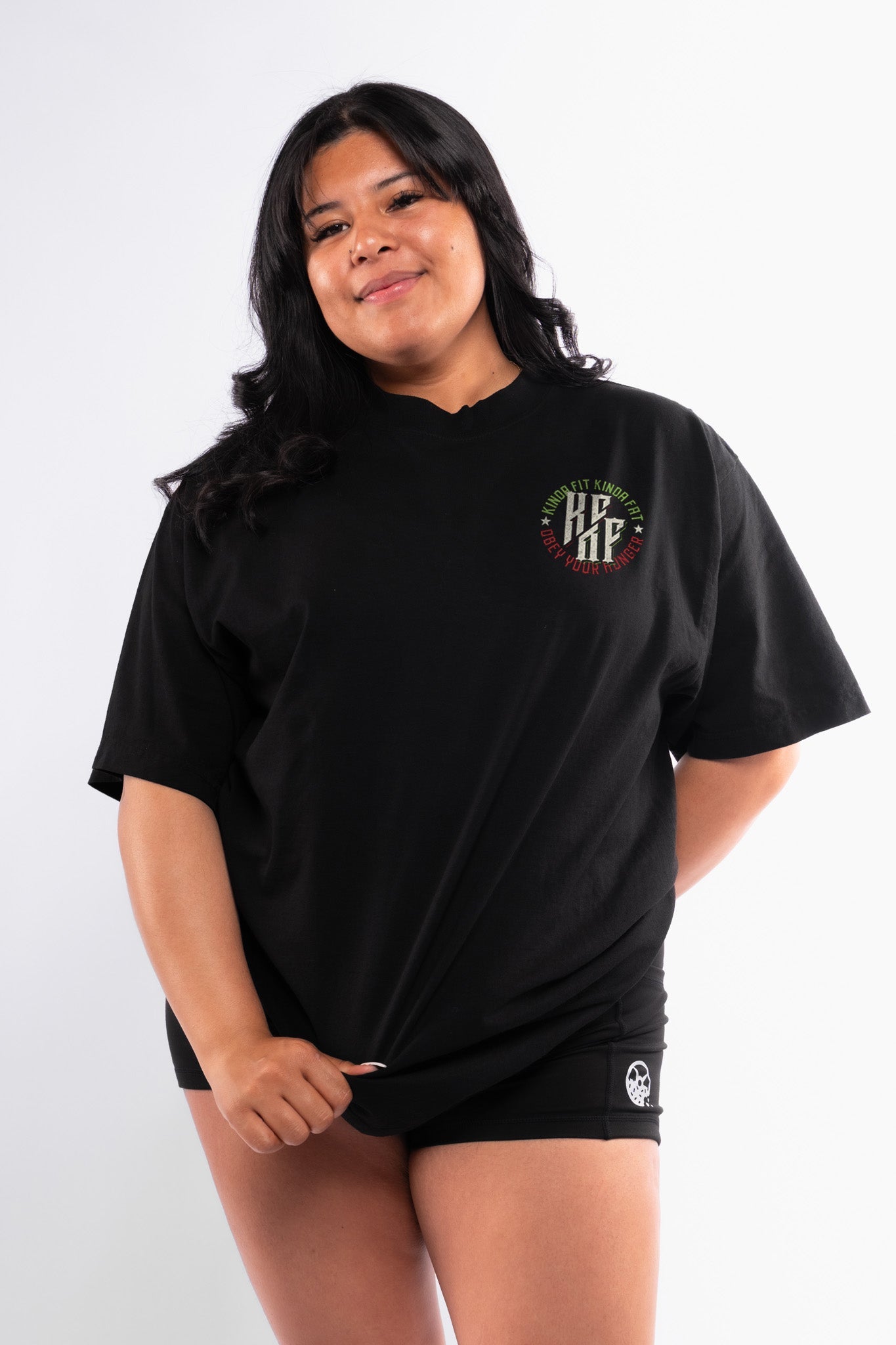 Kinda Fit Kinda Fat Iron Taco Premium Oversized Tee