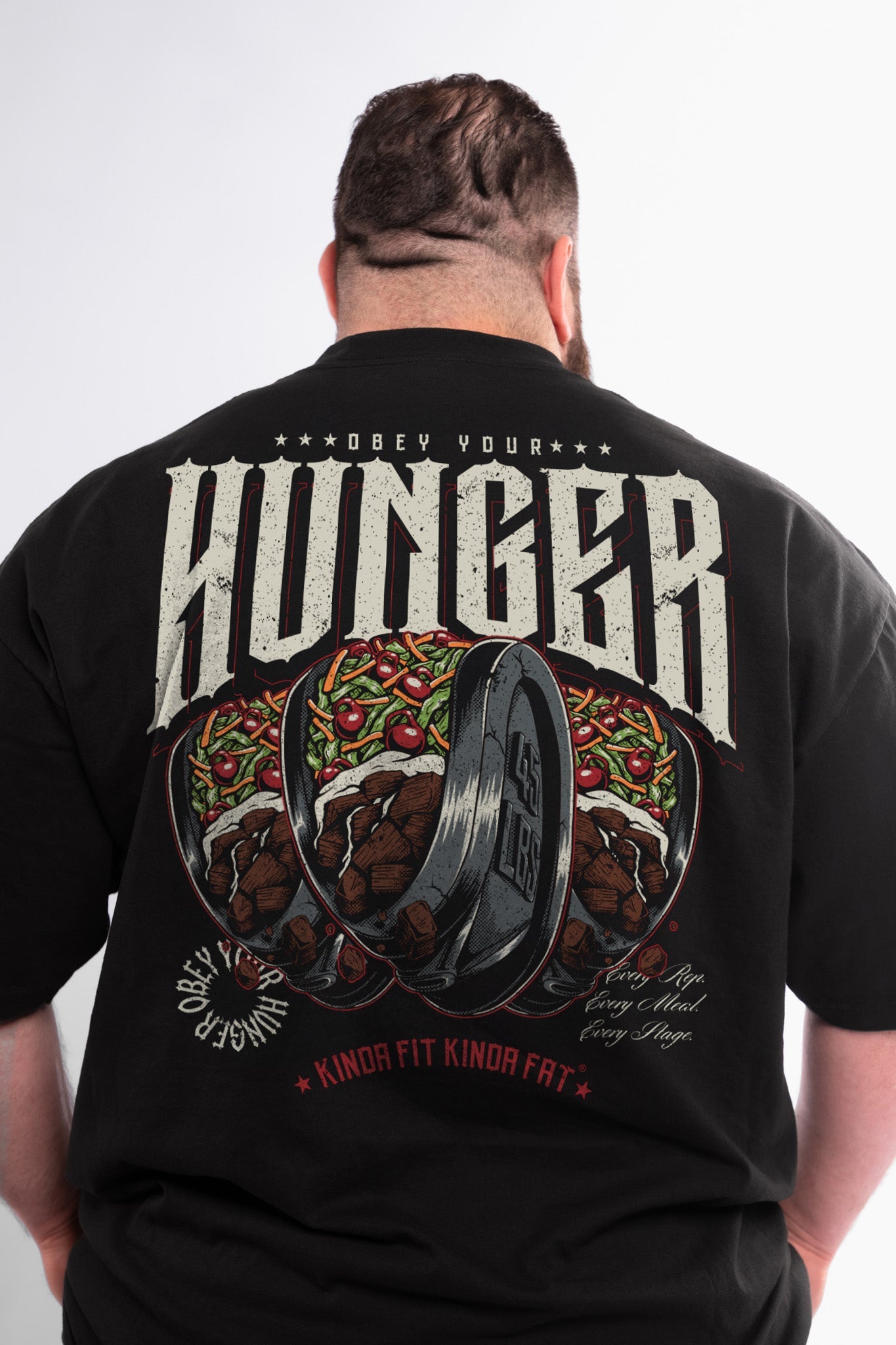 Kinda Fit Kinda Fat Iron Taco Premium Oversized Tee