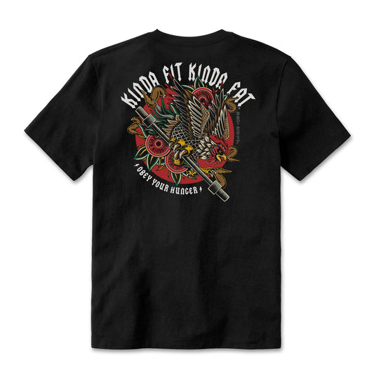 Kinda Fit Kinda Fat Iron Wings Tee (Black)