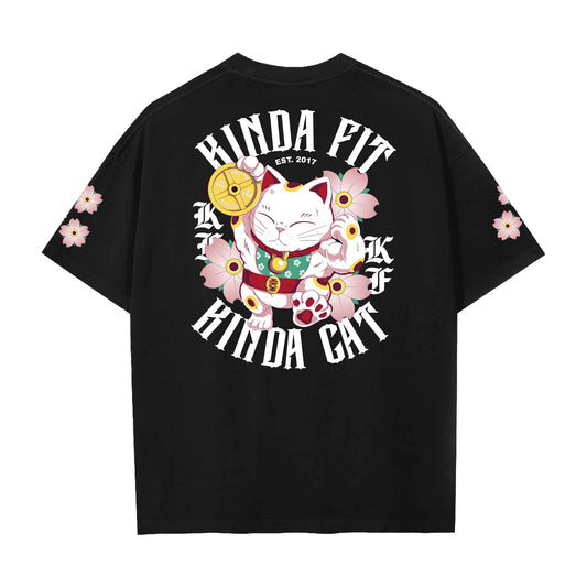 Kinda Fit Kinda Fat Kinda Cat Premium Oversized Tee