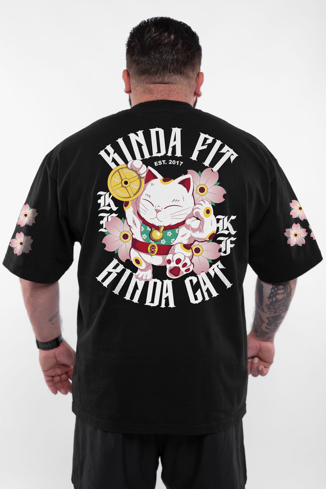Kinda Fit Kinda Fat Kinda Cat Premium Oversized Tee