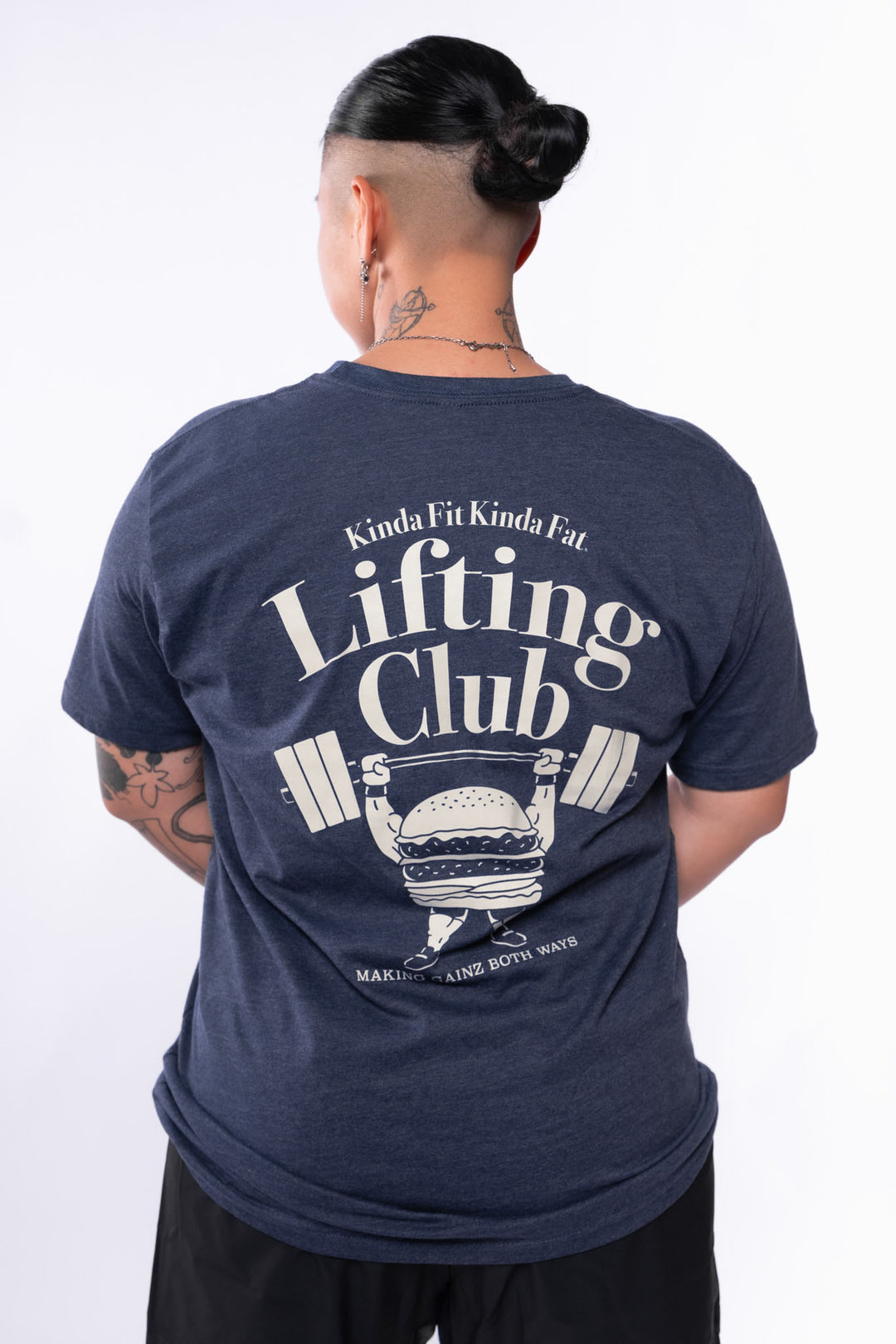 Kinda Fit Kinda Fat Lifting Club Tee (Midnight Navy)
