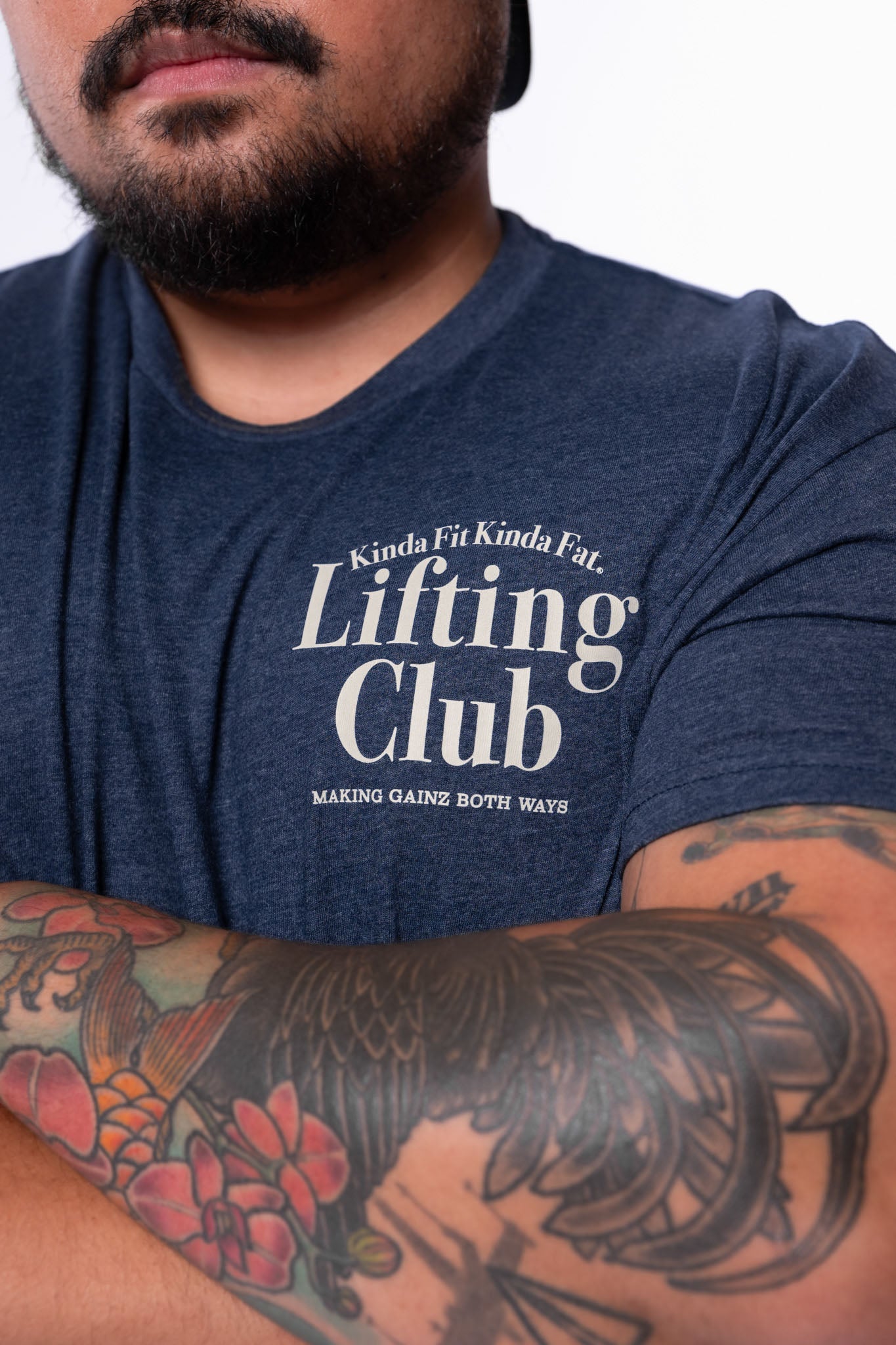 Kinda Fit Kinda Fat Lifting Club Tee (Midnight Navy)