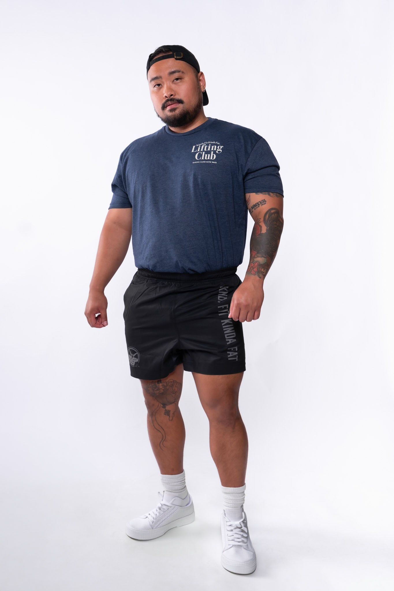 Kinda Fit Kinda Fat Lifting Club Tee (Midnight Navy)