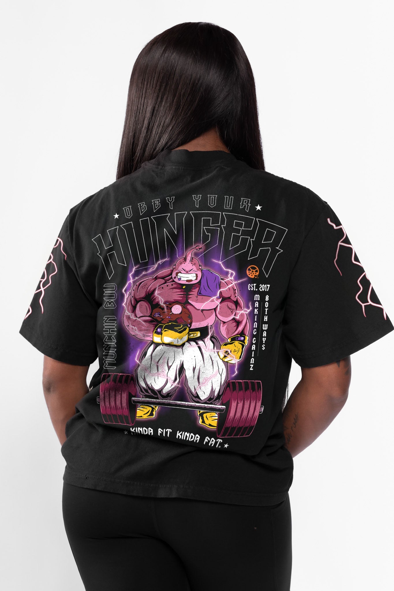 Kinda Fit Kinda Fat Munchin Buu Premium Oversized Tee