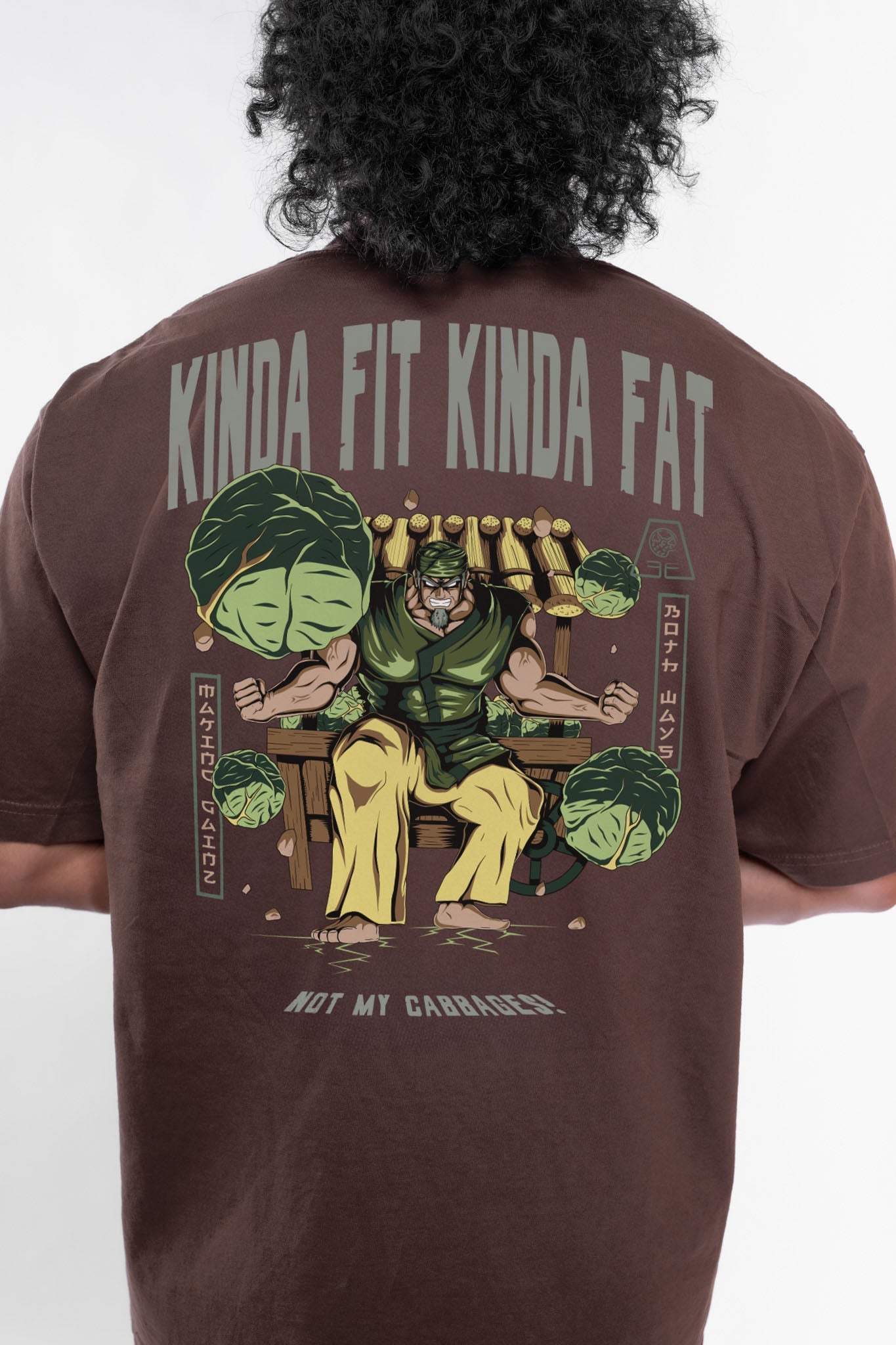 Kinda Fit Kinda Fat Not My Cabbages Premium Oversized Tee