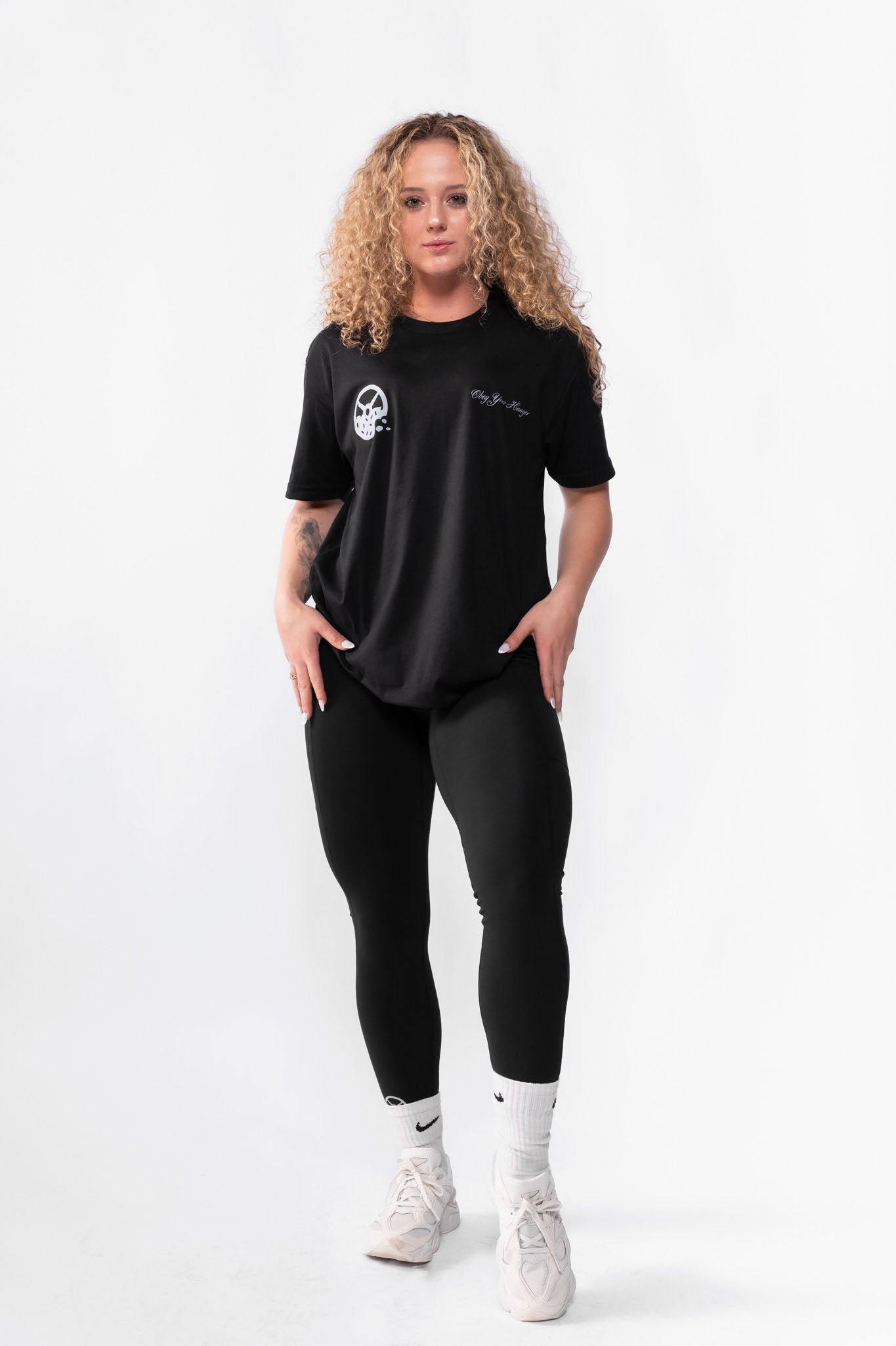 Kinda Fit Kinda Fat Obey Your Hunger Tee (Black)