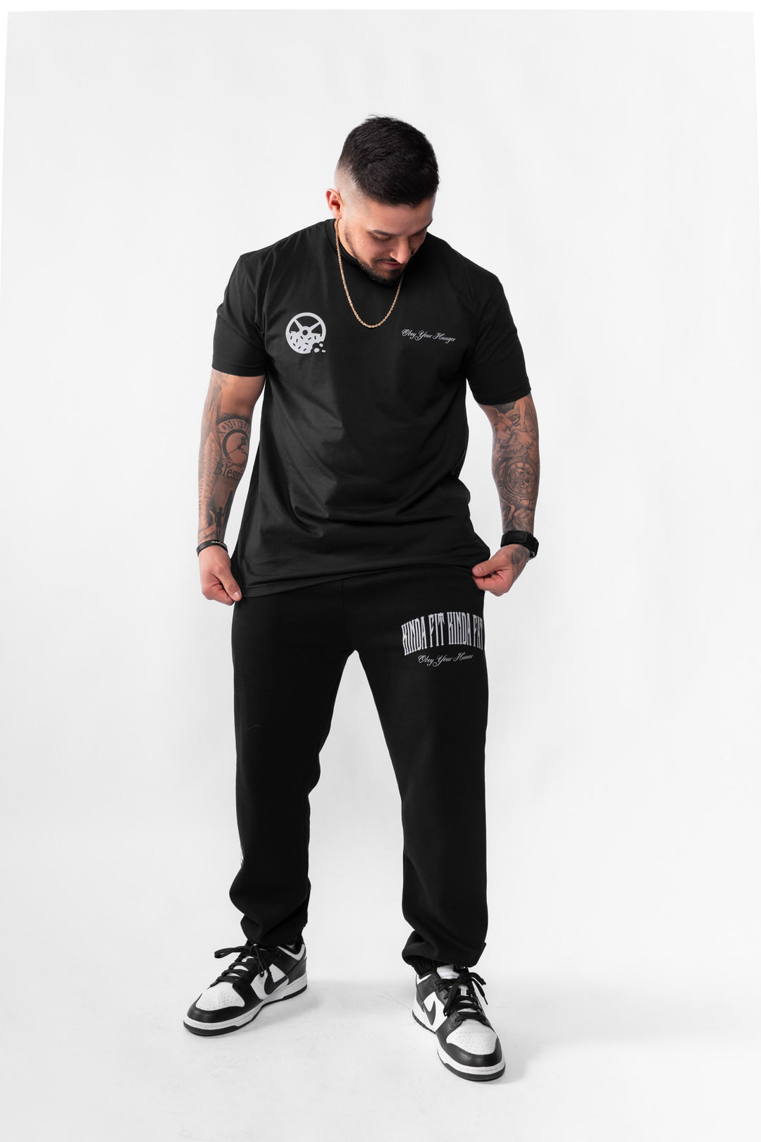 Kinda Fit Kinda Fat Obey Your Hunger Tee (Black)