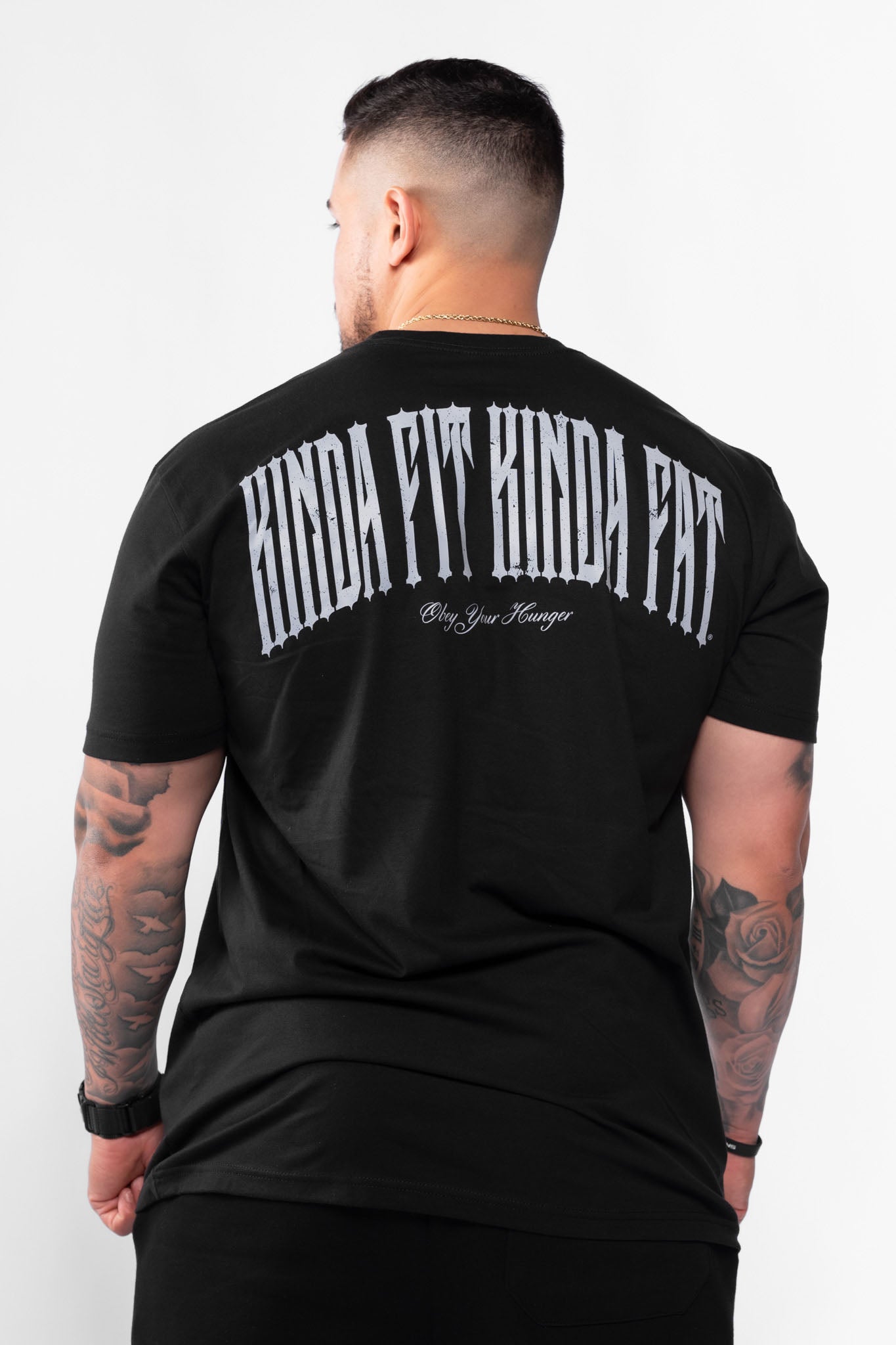 Kinda Fit Kinda Fat Obey Your Hunger Tee (Black)
