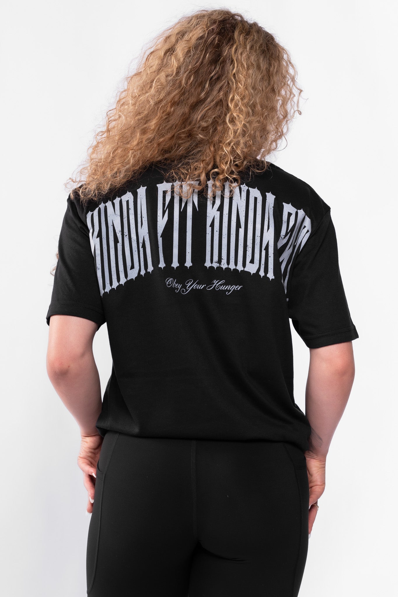 Kinda Fit Kinda Fat Obey Your Hunger Tee (Black)