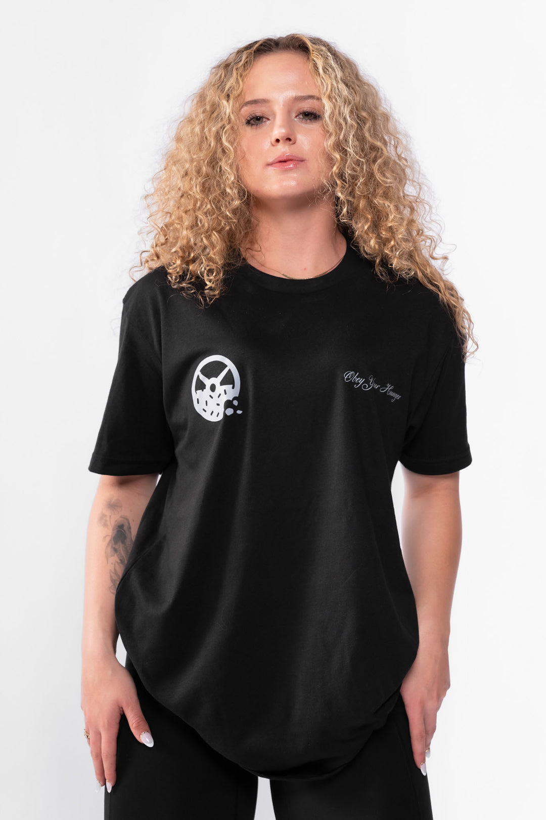 Kinda Fit Kinda Fat Obey Your Hunger Tee (Black)