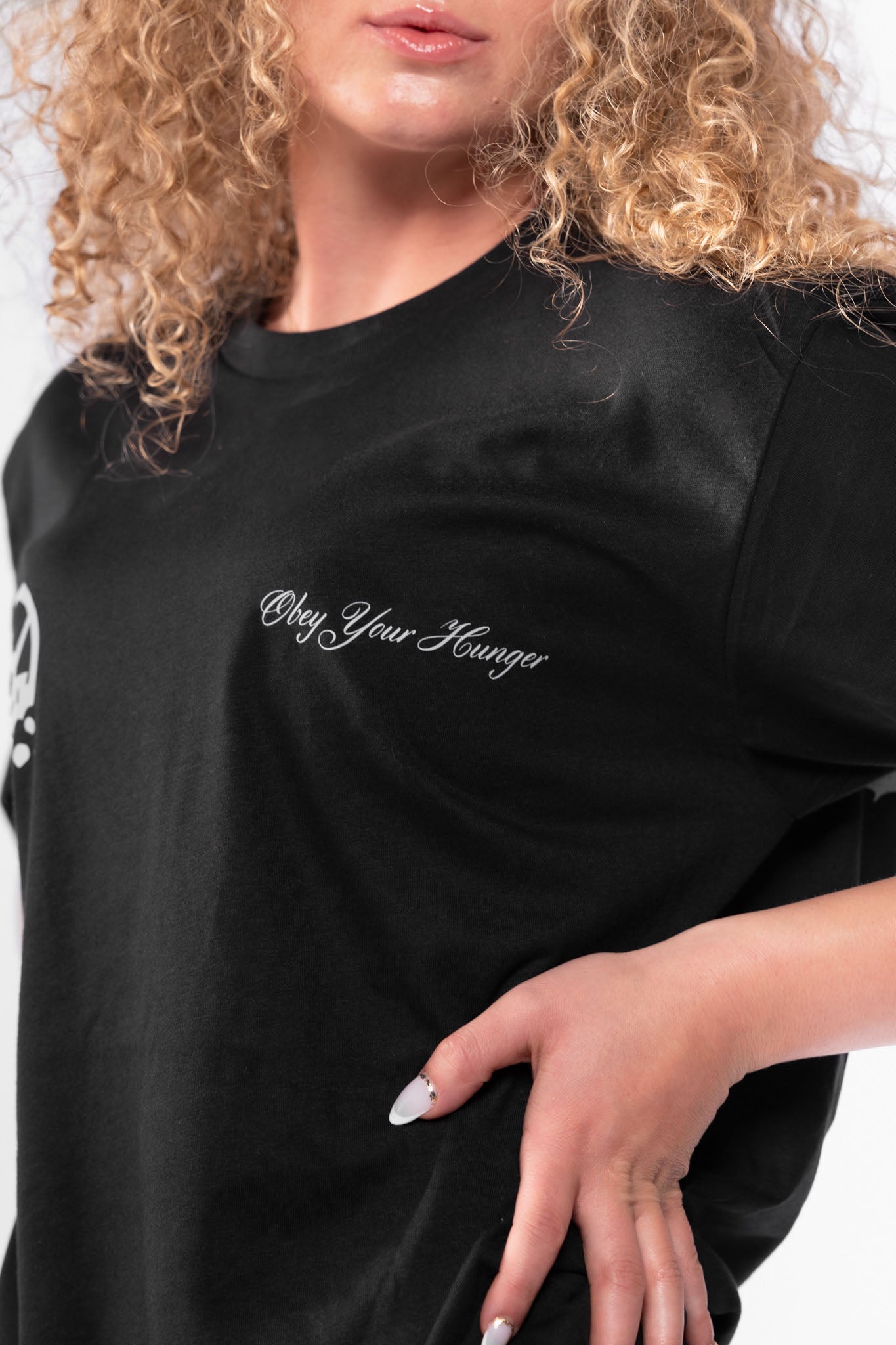 Kinda Fit Kinda Fat Obey Your Hunger Tee (Black)