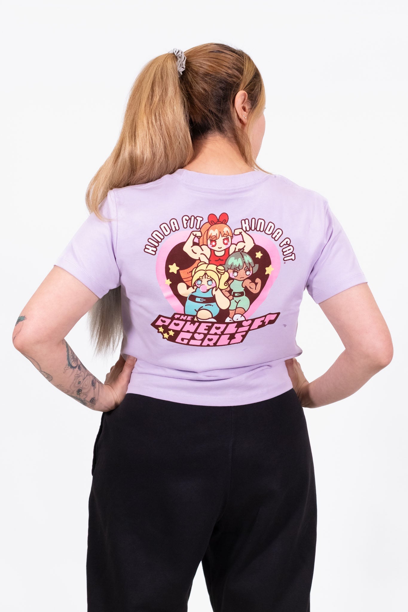 Kinda Fit Kinda Fat Powerlift Girls Boxy Tee