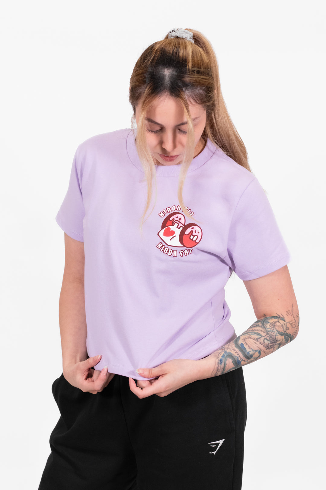 Kinda Fit Kinda Fat Powerlift Girls Boxy Tee