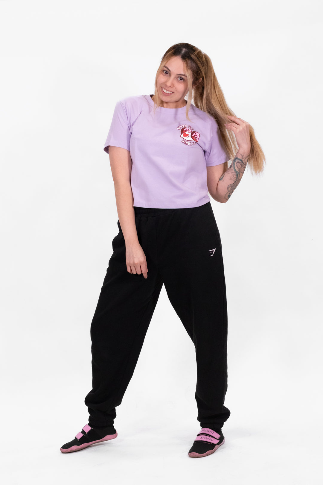 Kinda Fit Kinda Fat Powerlift Girls Boxy Tee