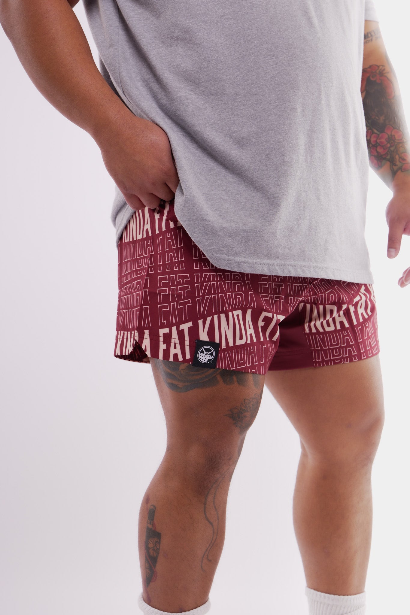 Kinda Fit Kinda Fat Premium Bacon 5.5" Training Shorts