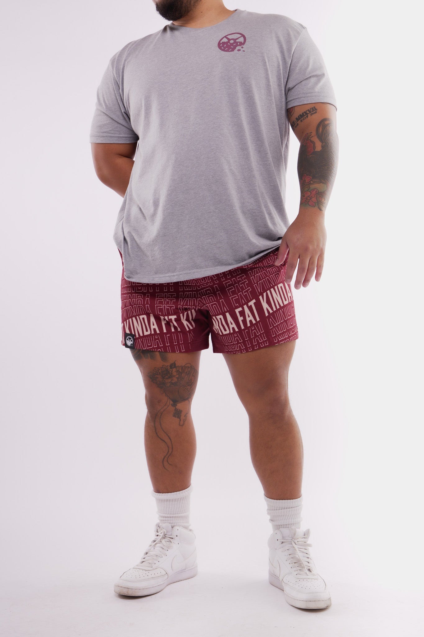 Kinda Fit Kinda Fat Premium Bacon 5.5" Training Shorts