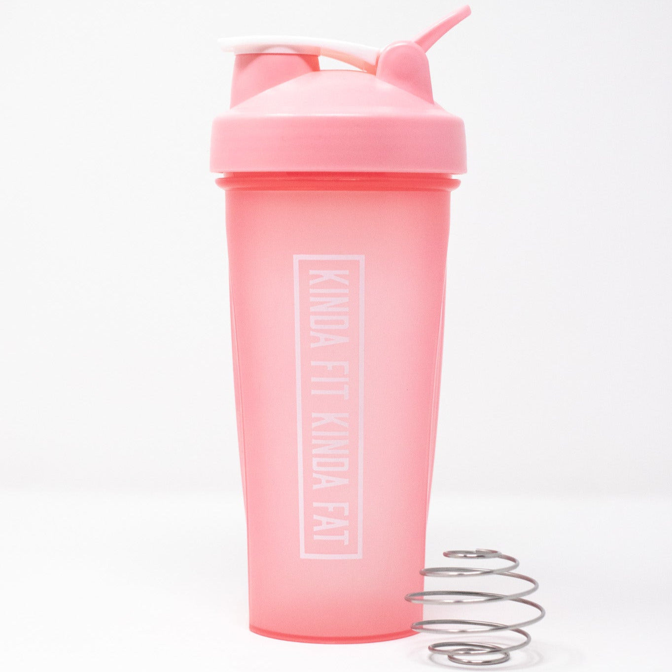 Kinda Fit Kinda Fat Bar Logo Shaker Cup (Pink)