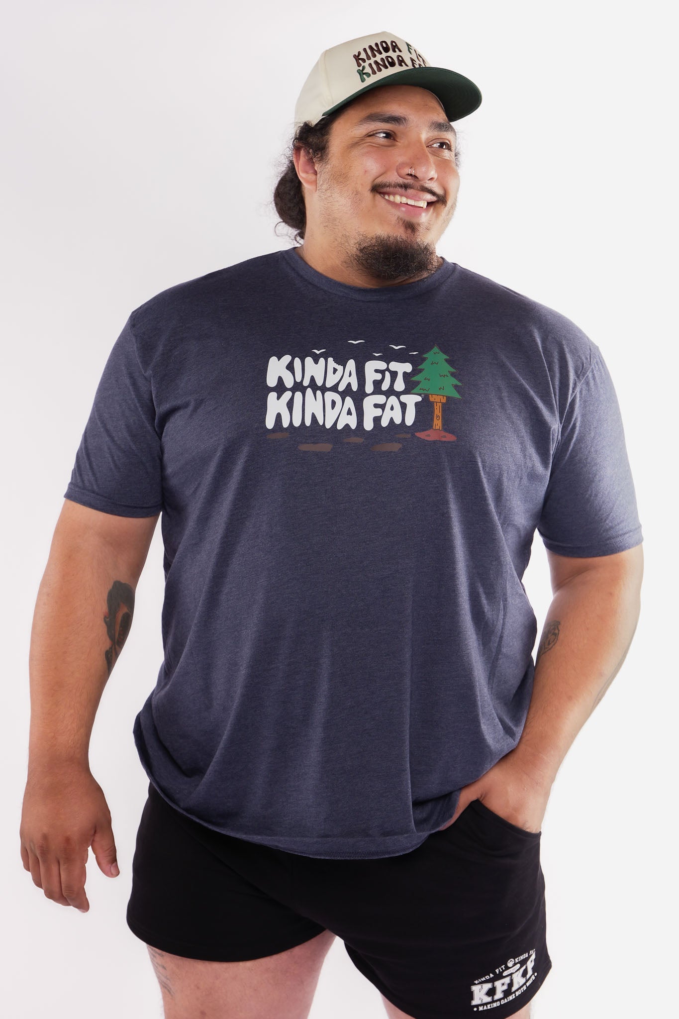 Kinda Fit Kinda Fat Sasquats Tee (Blue)