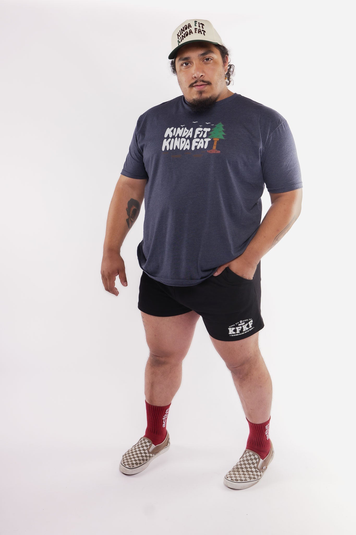 Kinda Fit Kinda Fat Sasquats Tee (Blue)