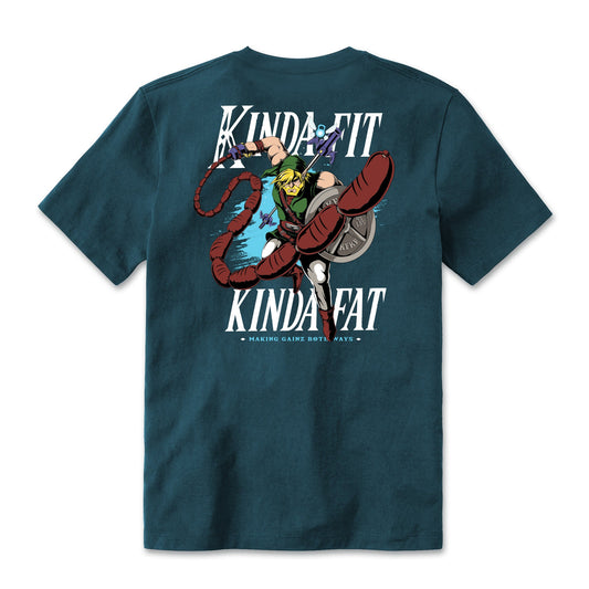 Kinda Fit Kinda Fat Sausage Link Tee (Teal)