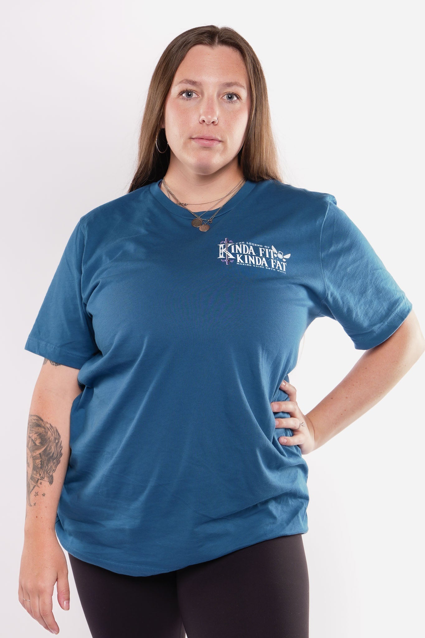 Kinda Fit Kinda Fat Sausage Link Tee (Teal) – 9 for 9