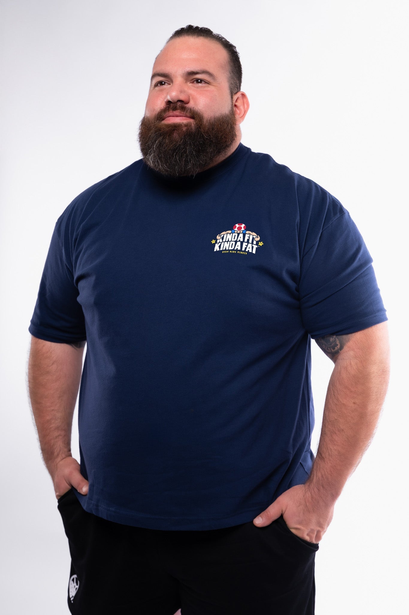 Kinda Fit Kinda Fat Shroom Strength Premium Oversized Tee