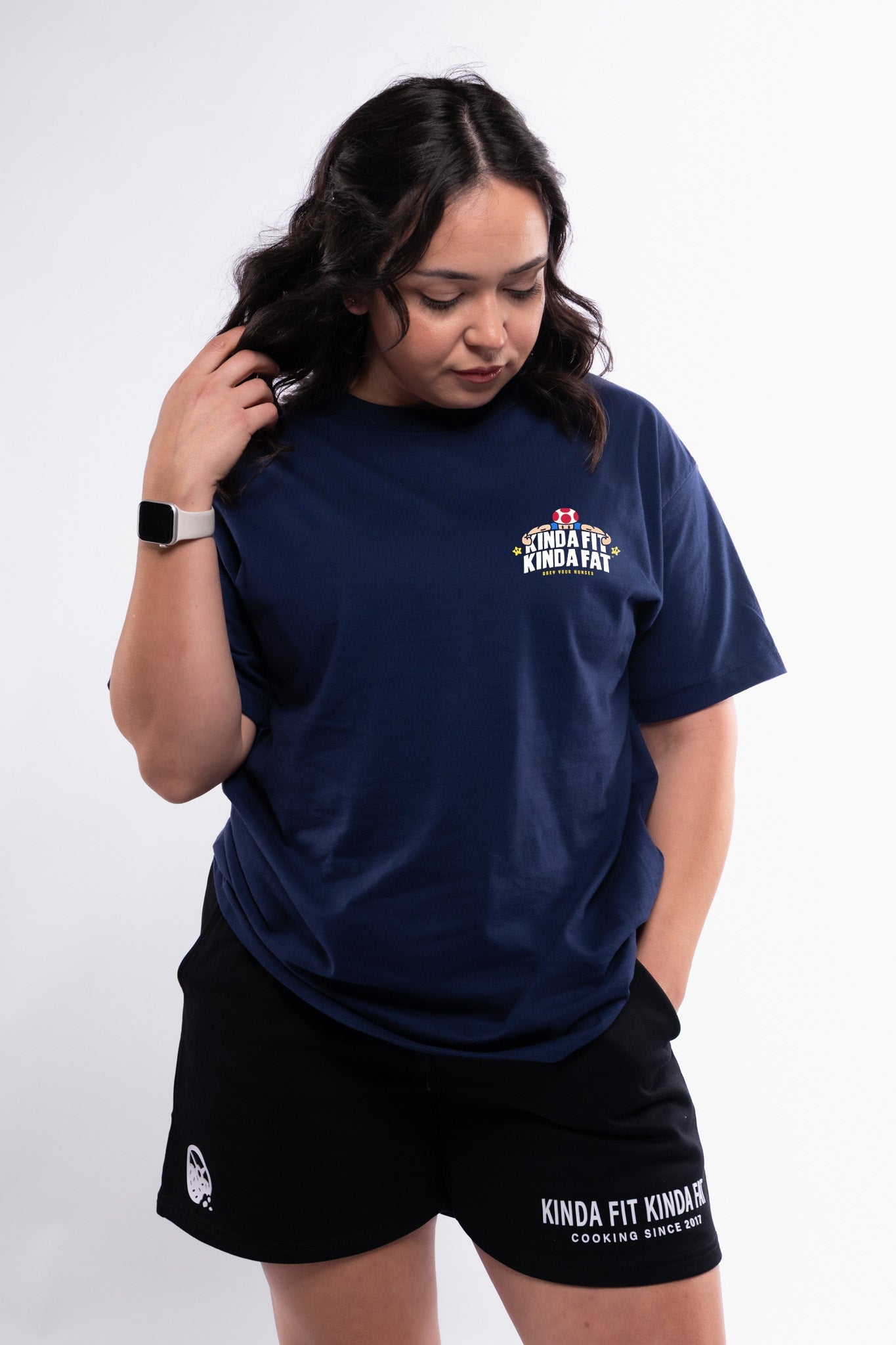 Kinda Fit Kinda Fat Shroom Strength Premium Oversized Tee