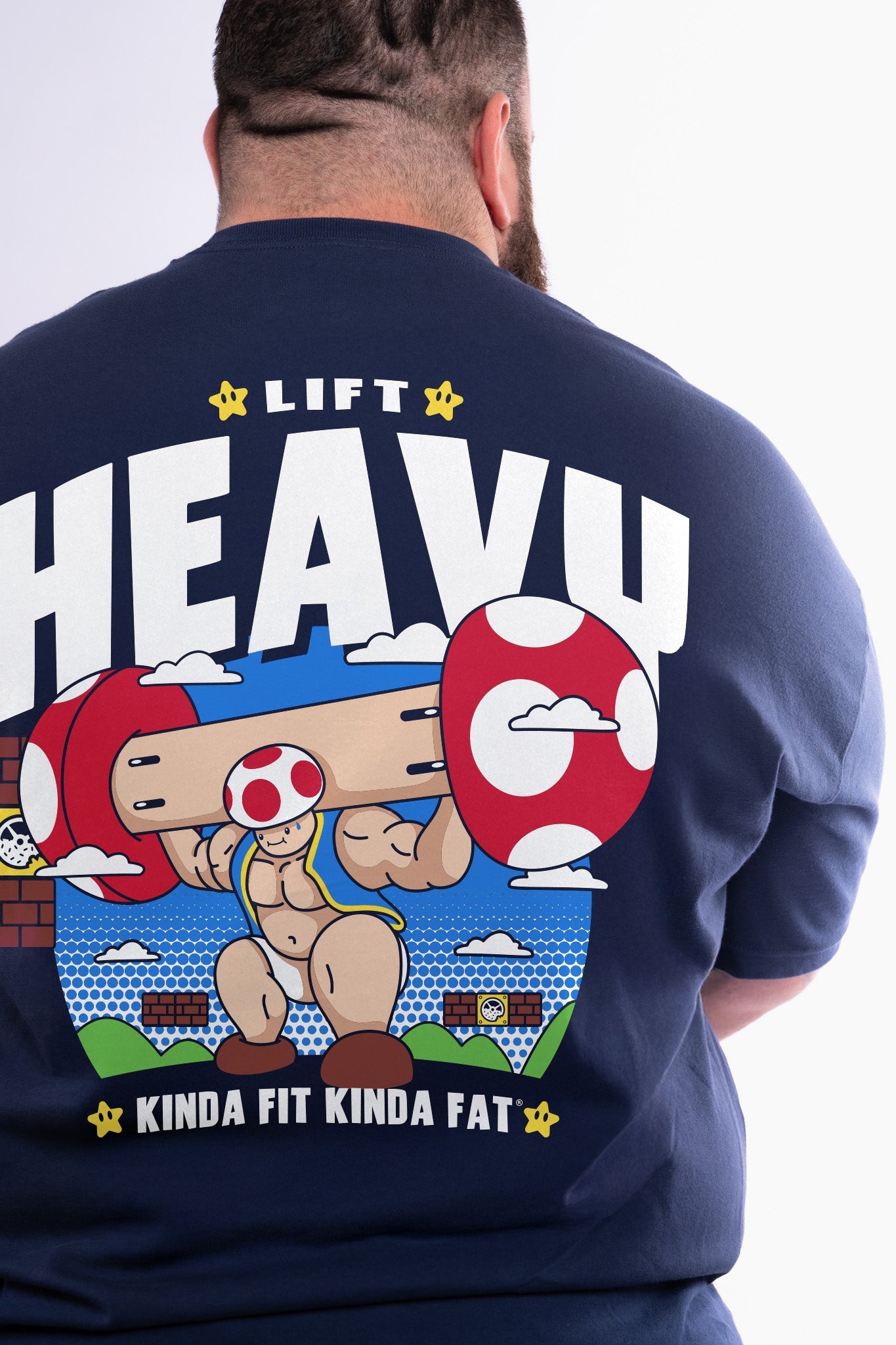 Kinda Fit Kinda Fat Shroom Strength Premium Oversized Tee