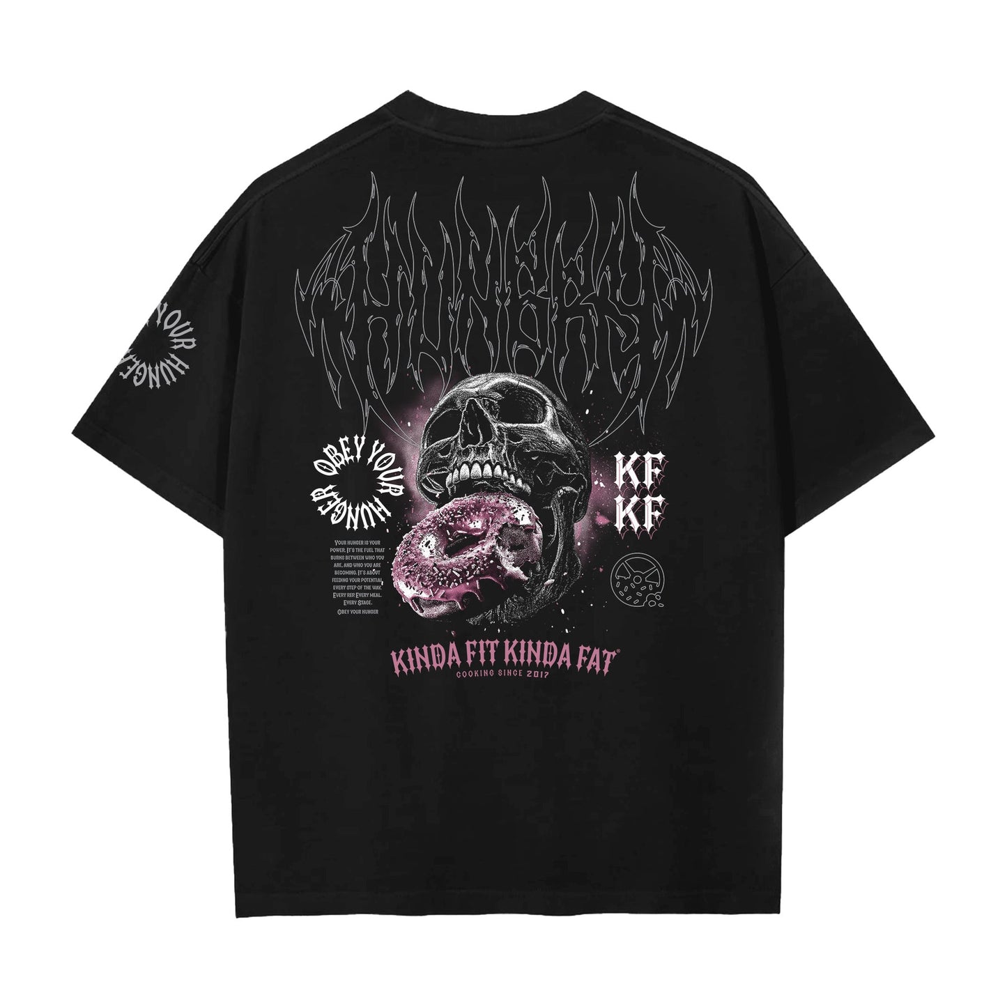 Kinda Fit Kinda Fat Skull Crusher Premium Oversized Tee