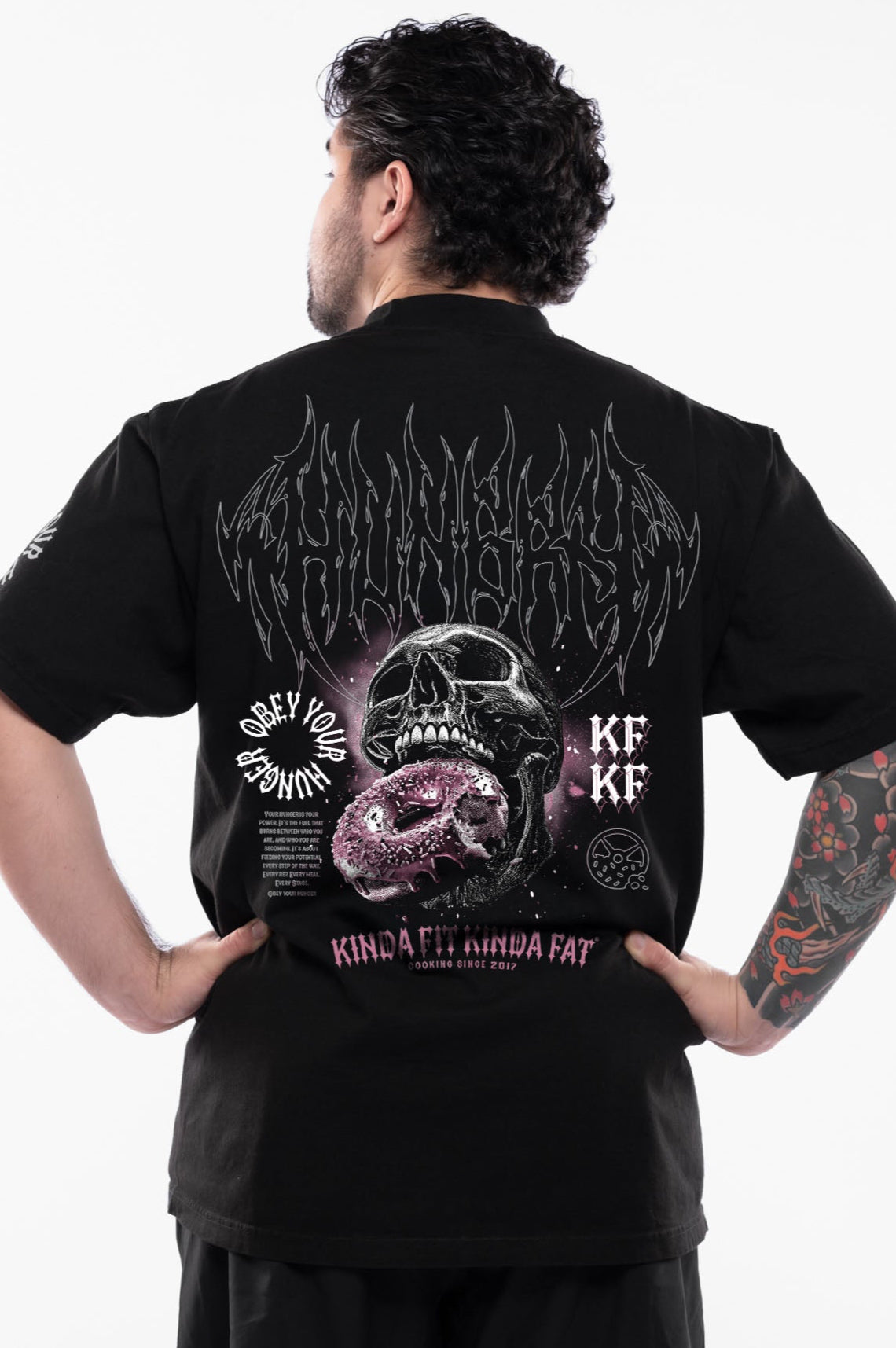 Kinda Fit Kinda Fat Skull Crusher Premium Oversized Tee
