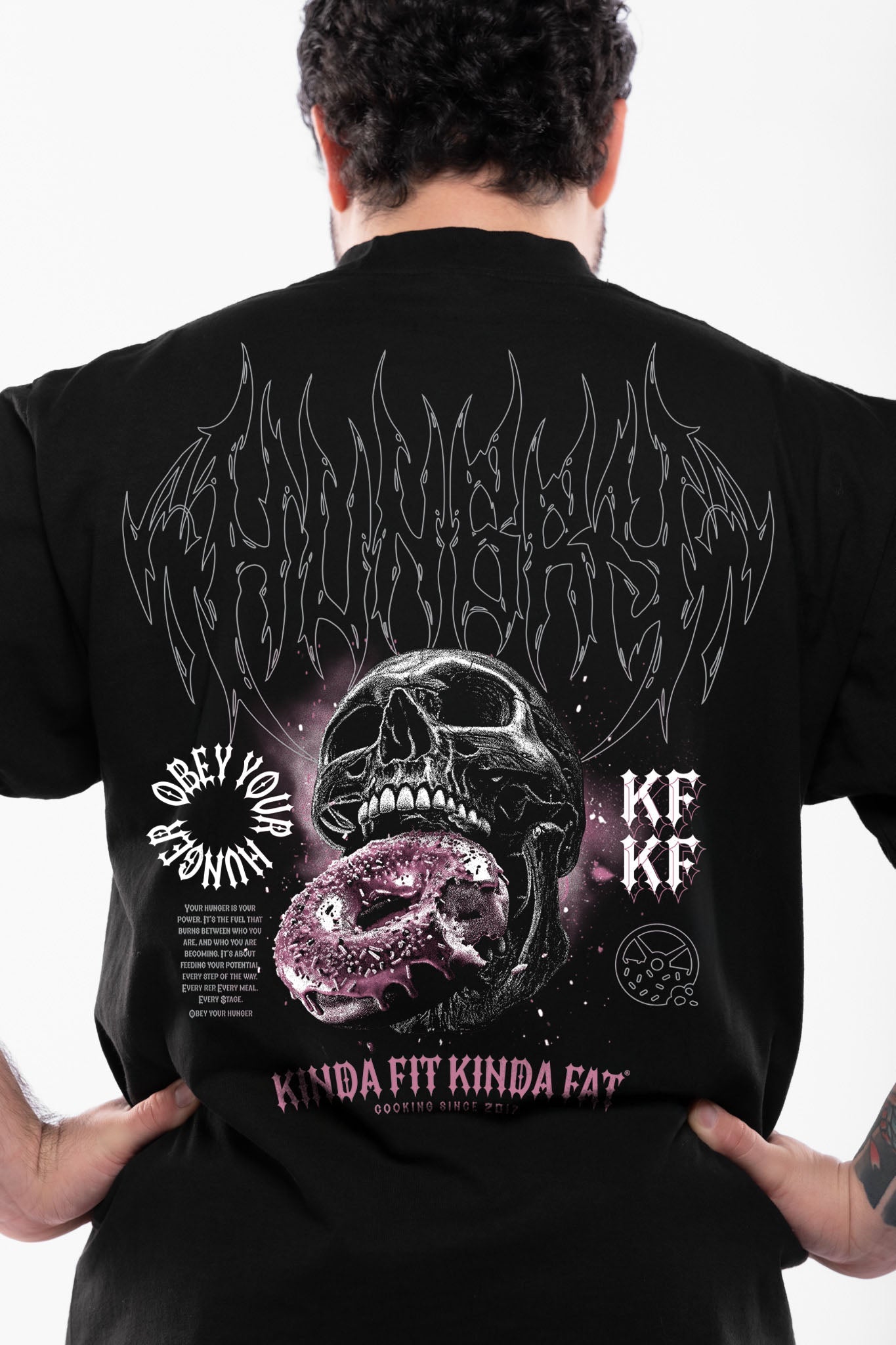 Kinda Fit Kinda Fat Skull Crusher Premium Oversized Tee