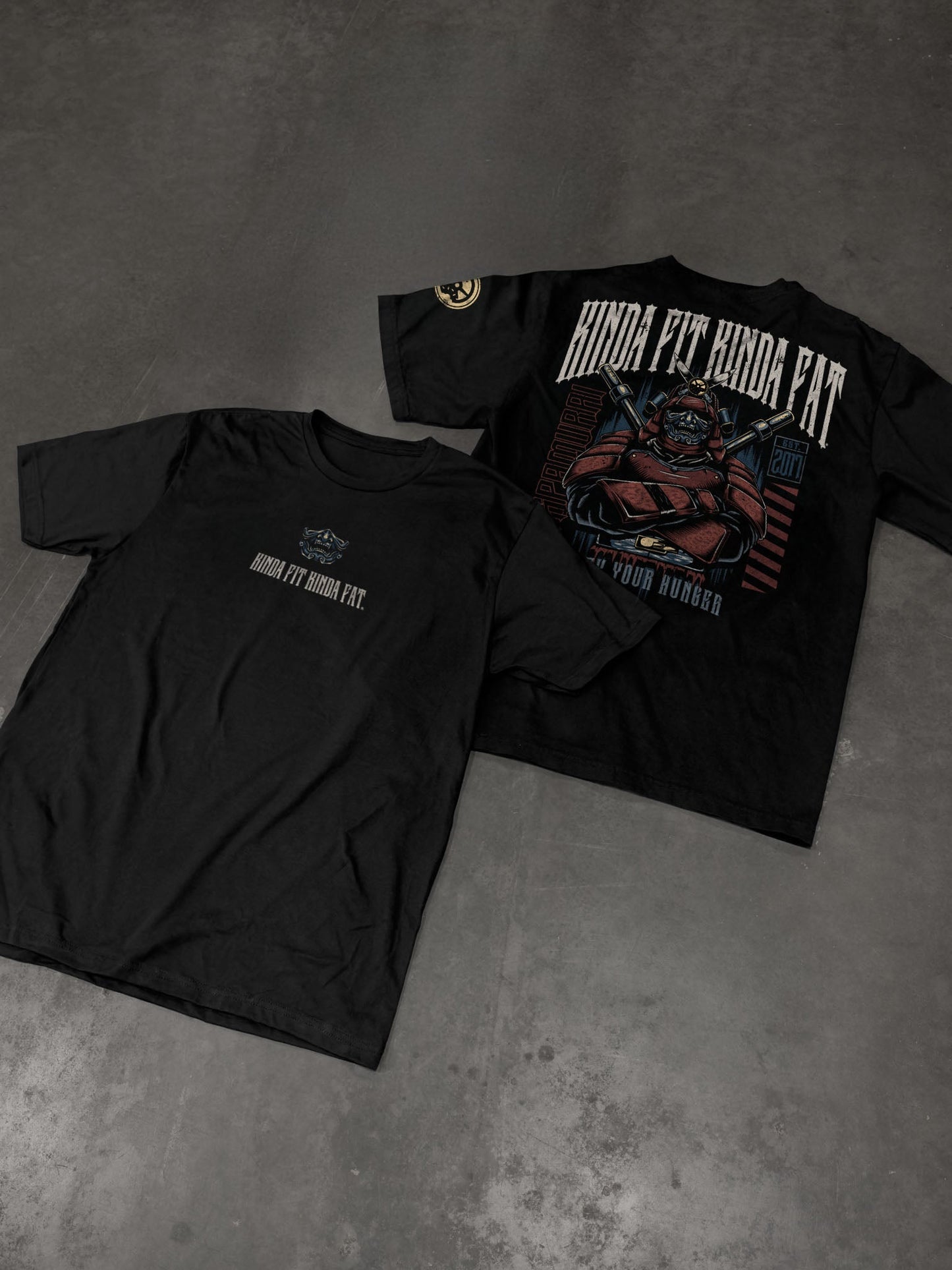 Kinda Fit Kinda Fat Spamurai Premium Oversized Tee