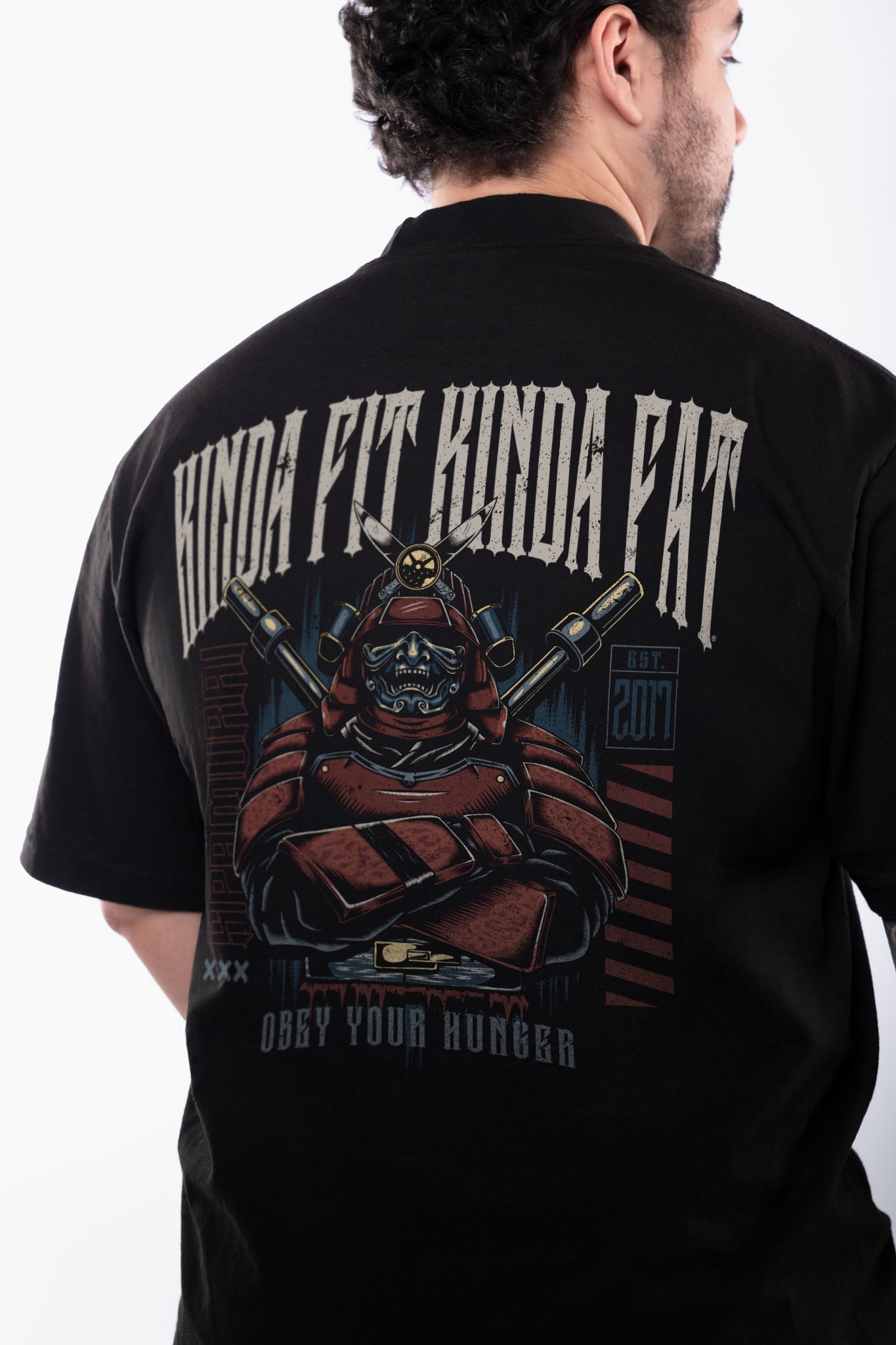 Kinda Fit Kinda Fat Spamurai Premium Oversized Tee