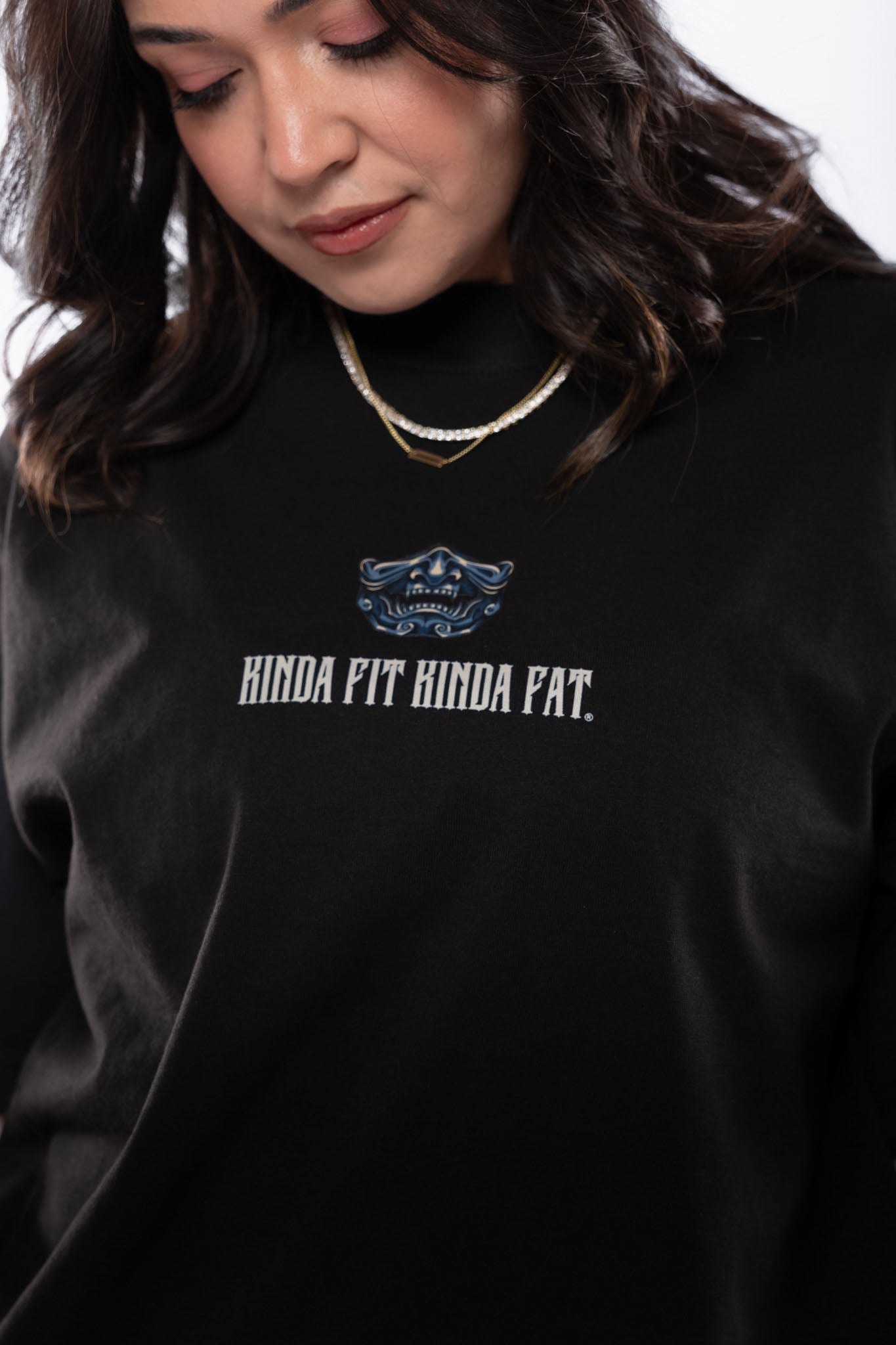 Kinda Fit Kinda Fat Spamurai Premium Oversized Tee