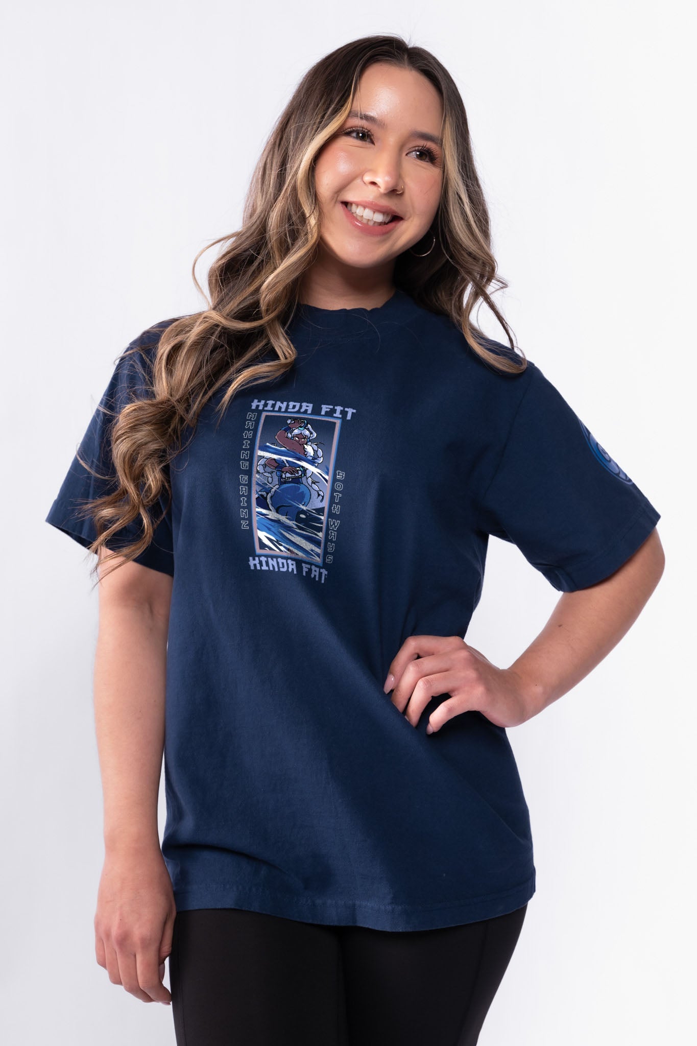 Kinda Fit Kinda Fat Spirit of Strength Premium Oversized Tee