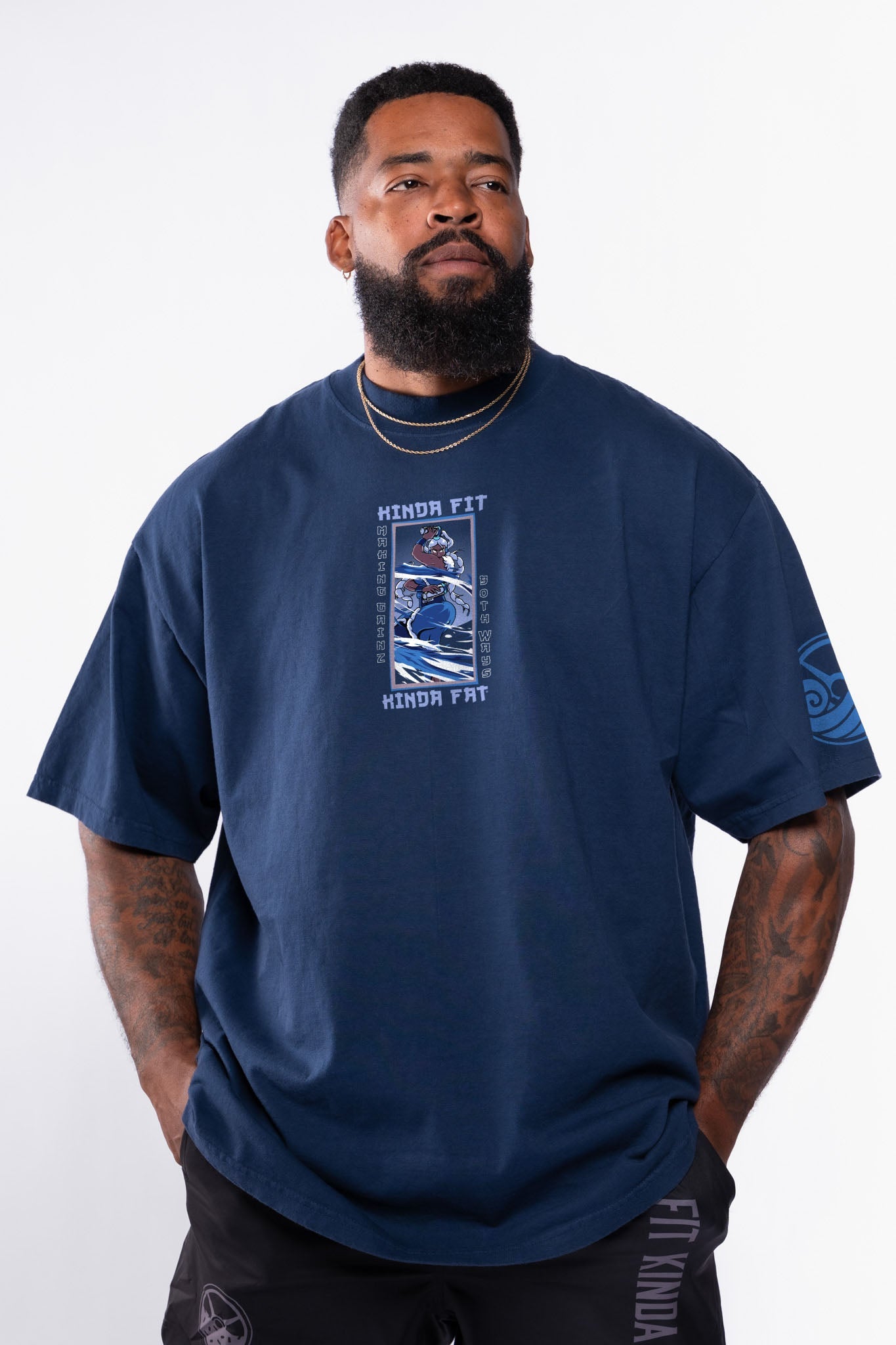 Kinda Fit Kinda Fat Spirit of Strength Premium Oversized Tee